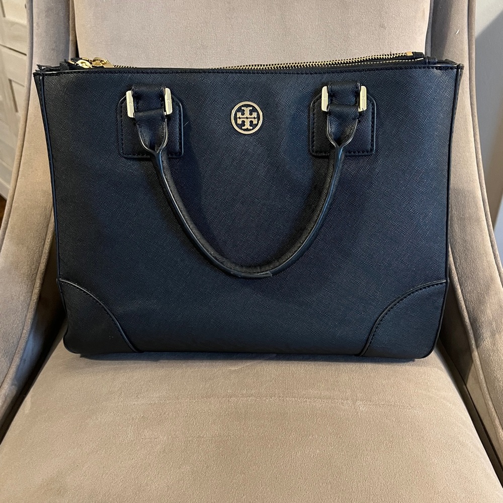 Tory Burch Double Zip Robinson Tote